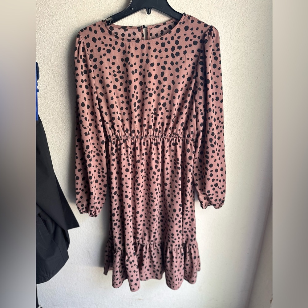 Mauve leopard SHEIN dress